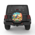 PENNSYLVANIA PEARL  WHITE CARBON FIBER TIRE COVER