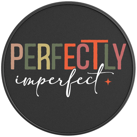 PERFECTLY IMPERFECT BLACK CARBON FIBER TIRE COVER
