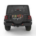 PERFECTLY IMPERFECT BLACK CARBON FIBER TIRE COVER
