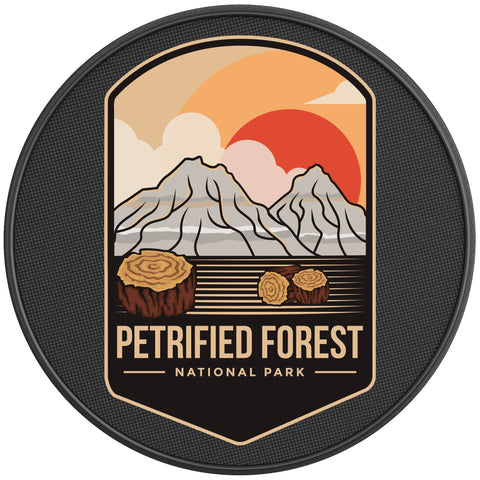 PETRIFIED FOREST PEARL  WHITE CARBON FIBER TIRE COVER