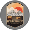 PETRIFIED FOREST SILVER CARBON FIBER TIRE COVER