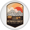 PETRIFIED FOREST WHITE TIRE COVER