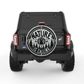 PET PAW NATURE IS CALLING SILVER CARBON FIBER TIRE COVER