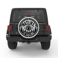 PET PAW NATURE IS CALLING SILVER CARBON FIBER TIRE COVER