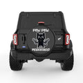 PEW PEW MADAFAKAS FUNNY CAT BLACK TIRE COVER