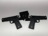 PISTOLS FOOT PEGS FOR JEEP WRANGLER AND JEEP GLADIATOR in Black Color