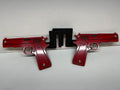 PISTOLS FOOT PEGS FOR JEEP WRANGLER AND JEEP GLADIATOR in Red Color