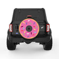 PINK SPRINKLED DONUT BLACK TIRE COVER