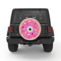 PINK SPRINKLED DONUT WHITE TIRE COVER
