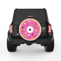 PINK SPRINKLED DONUT WHITE TIRE COVER