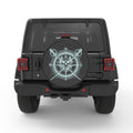 PIRATE COMPASS PEARL  WHITE CARBON FIBER TIRE COVER