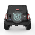 PIRATE COMPASS BLACK CARBON FIBER TIRE COVER