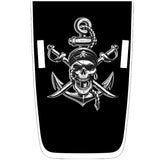 PIRATE SKULL ANCHOR JEEP GLADIATOR HOOD DECALS