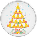 PIZZA CHRISTMAS TREE WHITE TIRE COVER