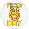 PIZZA DAY PEARL  WHITE CARBON FIBER TIRE COVER