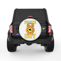 PIZZA DAY WHITE TIRE COVER