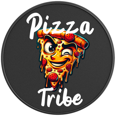 PIZZA TRIBE BLACK CARBON FIBER TIRE COVER