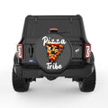 PIZZA TRIBE BLACK CARBON FIBER TIRE COVER