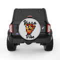PIZZA TRIBE SILVER CARBON FIBER TIRE COVER
