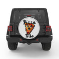 PIZZA TRIBE SILVER CARBON FIBER TIRE COVER
