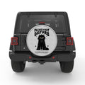 PLEASE DO NOT DISTURB CAT WHITE TIRE COVER