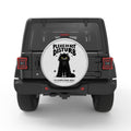 PLEASE DO NOT DISTURB CAT SILVER CARBON FIBER TIRE COVER