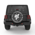 POWERED BY EXPENSIVE GAS PEARL  WHITE CARBON FIBER TIRE COVER