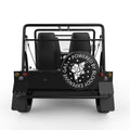 POWERED BY EXPENSIVE GAS BLACK TIRE COVER FOR MOKE