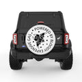 POWERED BY EXPENSIVE GAS WHITE TIRE COVER