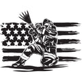 PROUD FIREFIGHTER FLAG