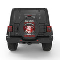 PROUD FIREFIGHTER MOM PEARL  WHITE CARBON FIBER TIRE COVER
