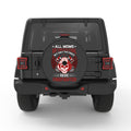 PROUD FIREFIGHTER MOM BLACK CARBON FIBER TIRE COVER