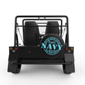 PROUD NAVY DAD BLACK TIRE COVER FOR MOKE