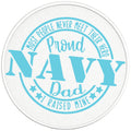 PROUD NAVY DAD BLACK TIRE COVER