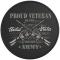 PROUD VETERAN BLACK TIRE COVER