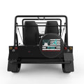 PTSD AWARENESS BLACK CARBON FIBER TIRE COVER FOR MOKE