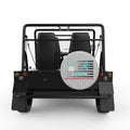 PTSD AWARENESS SILVER CARBON FIBER TIRE COVER FOR MOKE