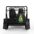 PUG PUPPY ST PATRICKS DAY BLACK CARBON FIBER TIRE COVER FOR MOKE