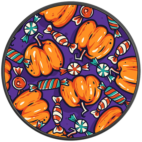 PUMPKINS AND CANDIES PEARL  WHITE CARBON FIBER TIRE COVER