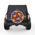PUMPKINS AND CANDIES SILVER CARBON FIBER TIRE COVER