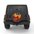 PUMPKIN SKULL PEARL  WHITE CARBON FIBER TIRE COVER