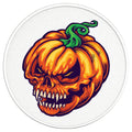 PUMPKIN SKULL PEARL  WHITE CARBON FIBER TIRE COVER