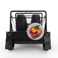PUMPKIN SKULL SILVER CARBON FIBER TIRE COVER FOR MOKE