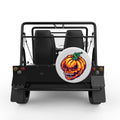 PUMPKIN SKULL WHITE CARBON FIBER TIRE COVER FOR MOKE