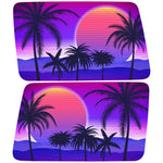 PURPLE BEACH SUNSET QUARTER WINDOW DRIVER & PASSENGER DECALS