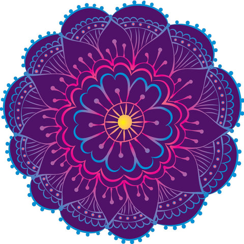 PURPLE FLOWER MANDALA