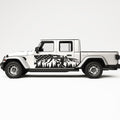 PATRIOTIC SASQUATCH SIDE GRAPHIC DECAL FITS JEEP GLADIATOR