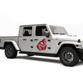 Pointing Sasquatch Decal For Jeep Gladiator