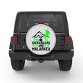 PRONE TO SHENANIGANS SASQUATCH SILVER CARBON FIBER TIRE COVER