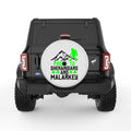 PRONE TO SHENANIGANS SASQUATCH PEARL  WHITE CARBON FIBER TIRE COVER